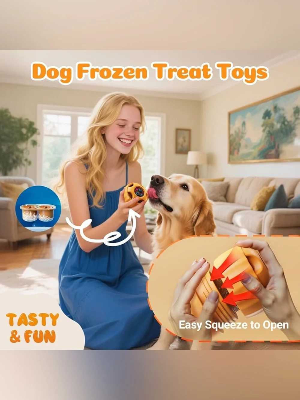 6 Piece Dog Enrichment Toys Set Lick Mat Treat Ball Slow Feeder Puzzle Bowl